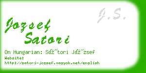 jozsef satori business card